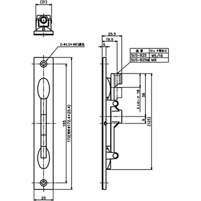 SUS-825 / SUS-825M｜フランス落とし｜中西産業（Nakanishi
