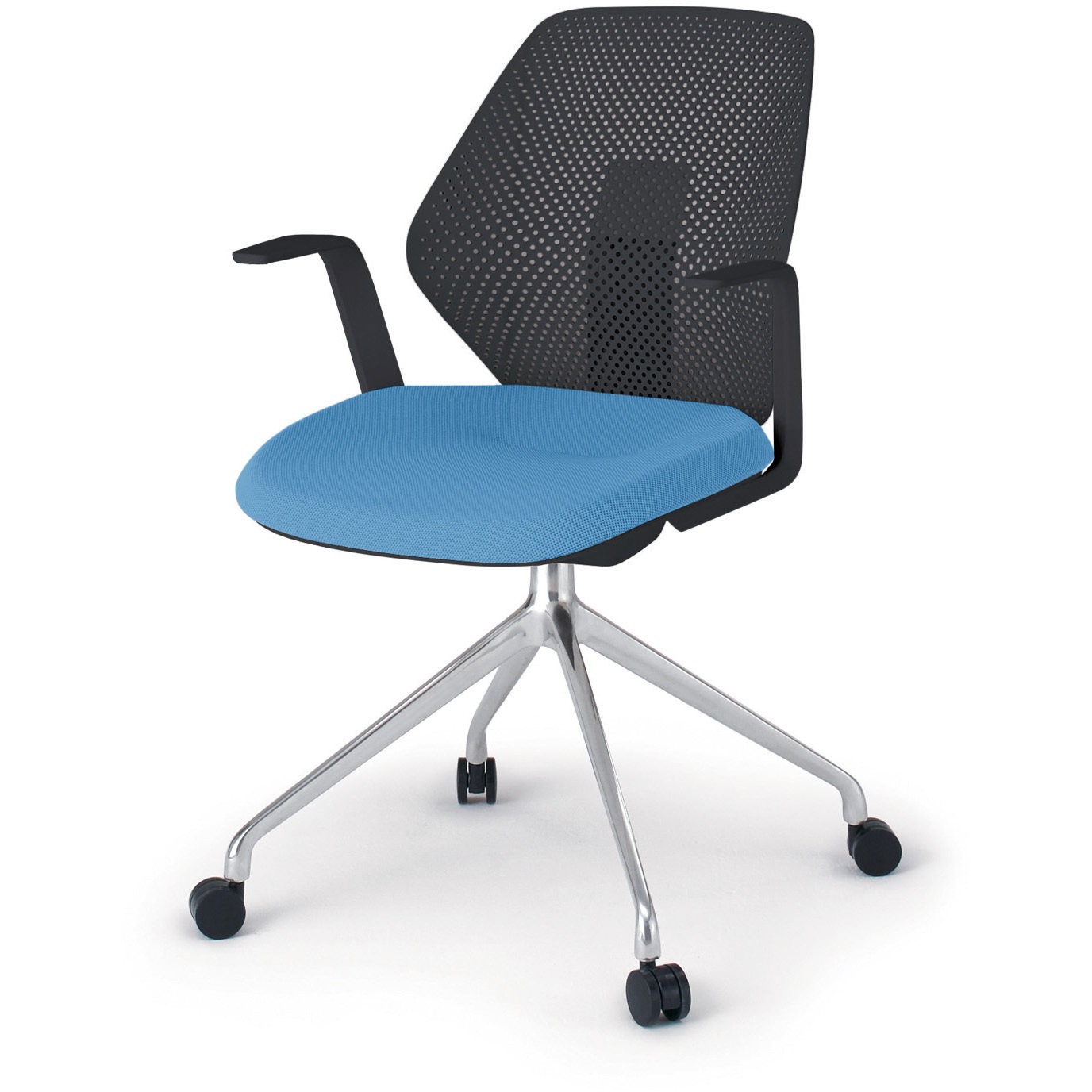 KG-985SCM1ZTS2 キュアチェア 樹脂メッシュバック 肘付 4本脚アルミミラー脚 SC張地 ウレタンキャスター<配送時組立サービス付> 1台 イトーキ 【通販モノタロウ】