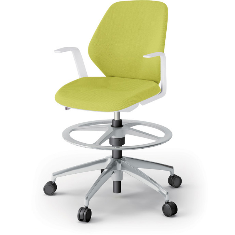 KG-925SCP-ZWU8 キュアチェア ハイポジション クロスバック  肘付 アルミミラー脚 SC張地<配送時組立サービス付> 1台 イトーキ 【通販モノタロウ】 59,988円