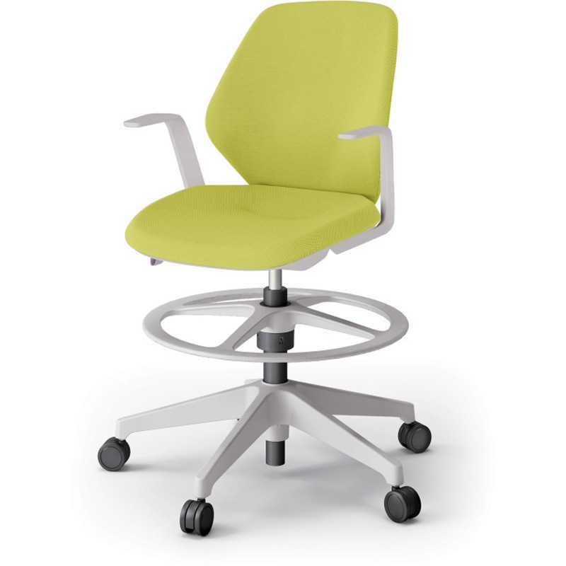 KG-925SCP-NNU8 キュアチェア ハイポジション クロスバック  肘付 樹脂脚 SC張地<配送時組立サービス付> イトーキ ホワイト ガス上下調節 高さ955mm幅680mm奥行615mm  KG-925SCP-NNU8