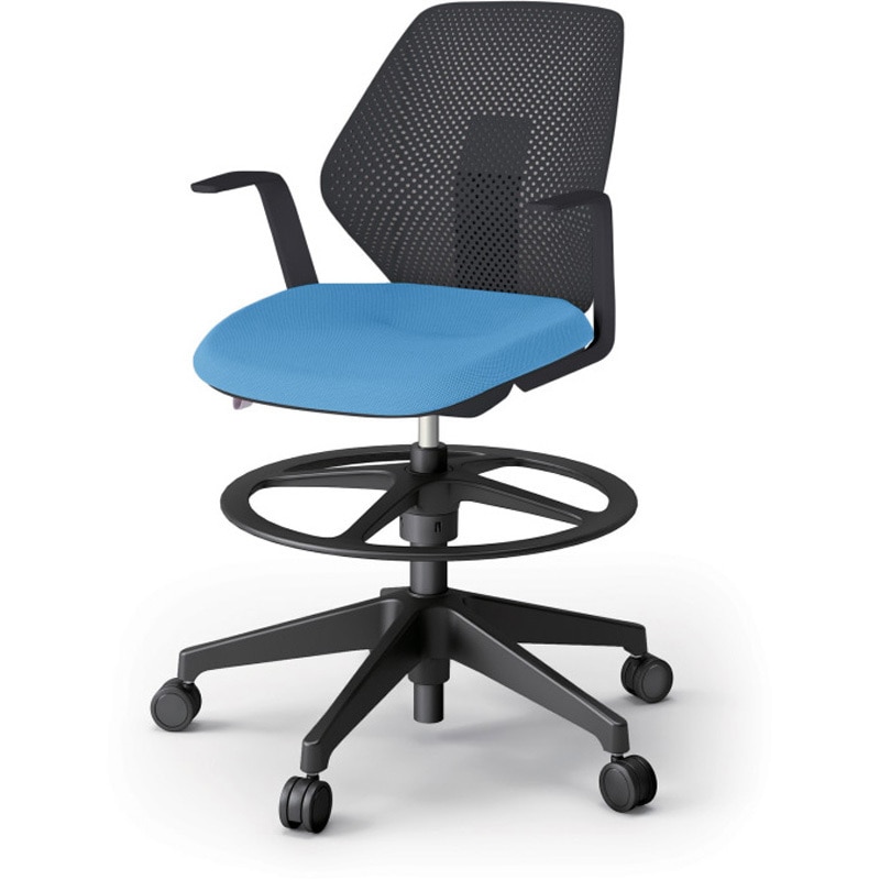 KG-965SCP-TTS2 キュアチェア ハイポジション 樹脂メッシュバック  肘付 樹脂脚 SC張地<配送時組立サービス付> 1台 イトーキ 【通販モノタロウ】