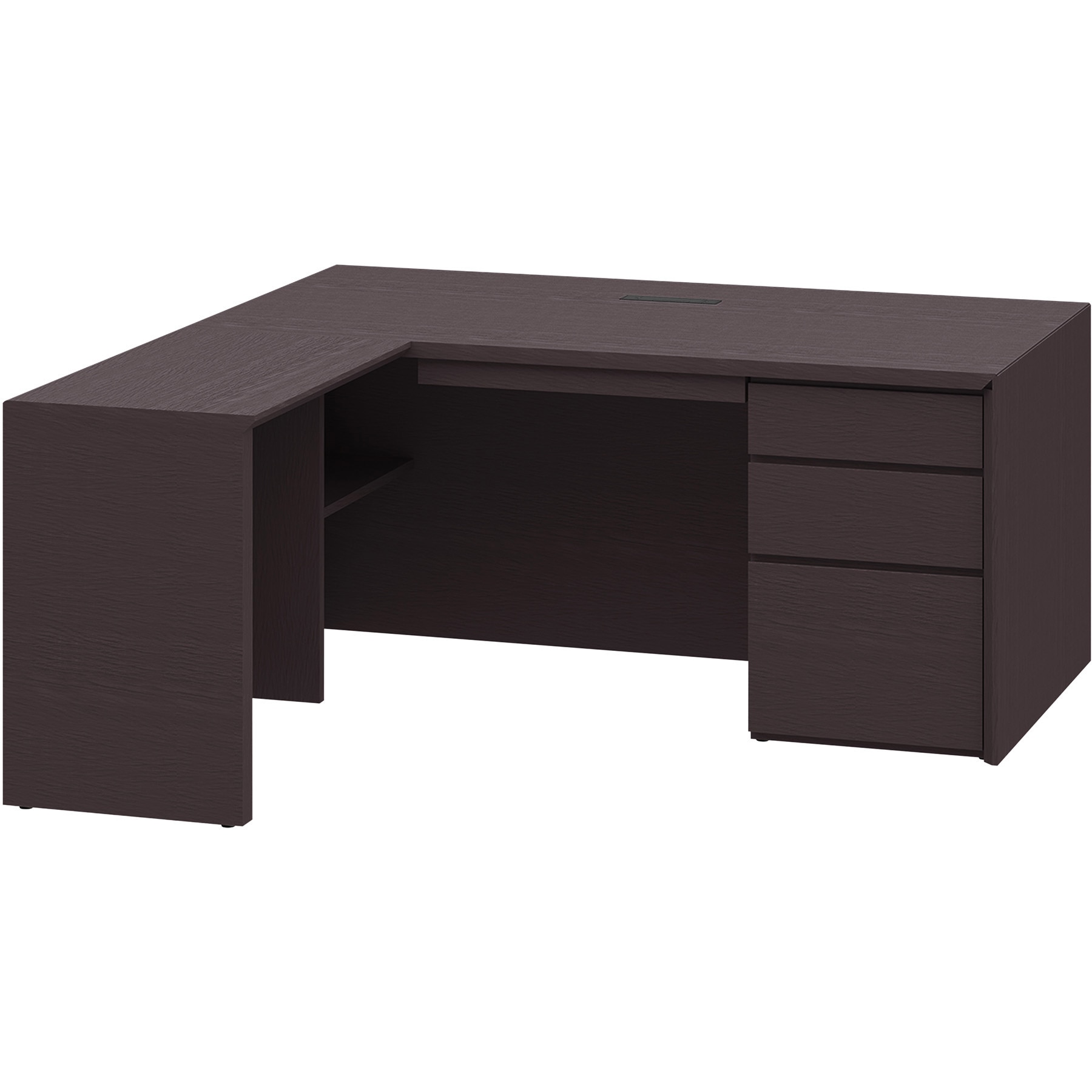 GRA-168CHA-88 グランセンス L型デスク左凸(配線キャップ付)<配送時組立サービス付> イトーキ ホワイト 高さ720mm幅1600mm奥行1650mm  GRA-168CHA-88