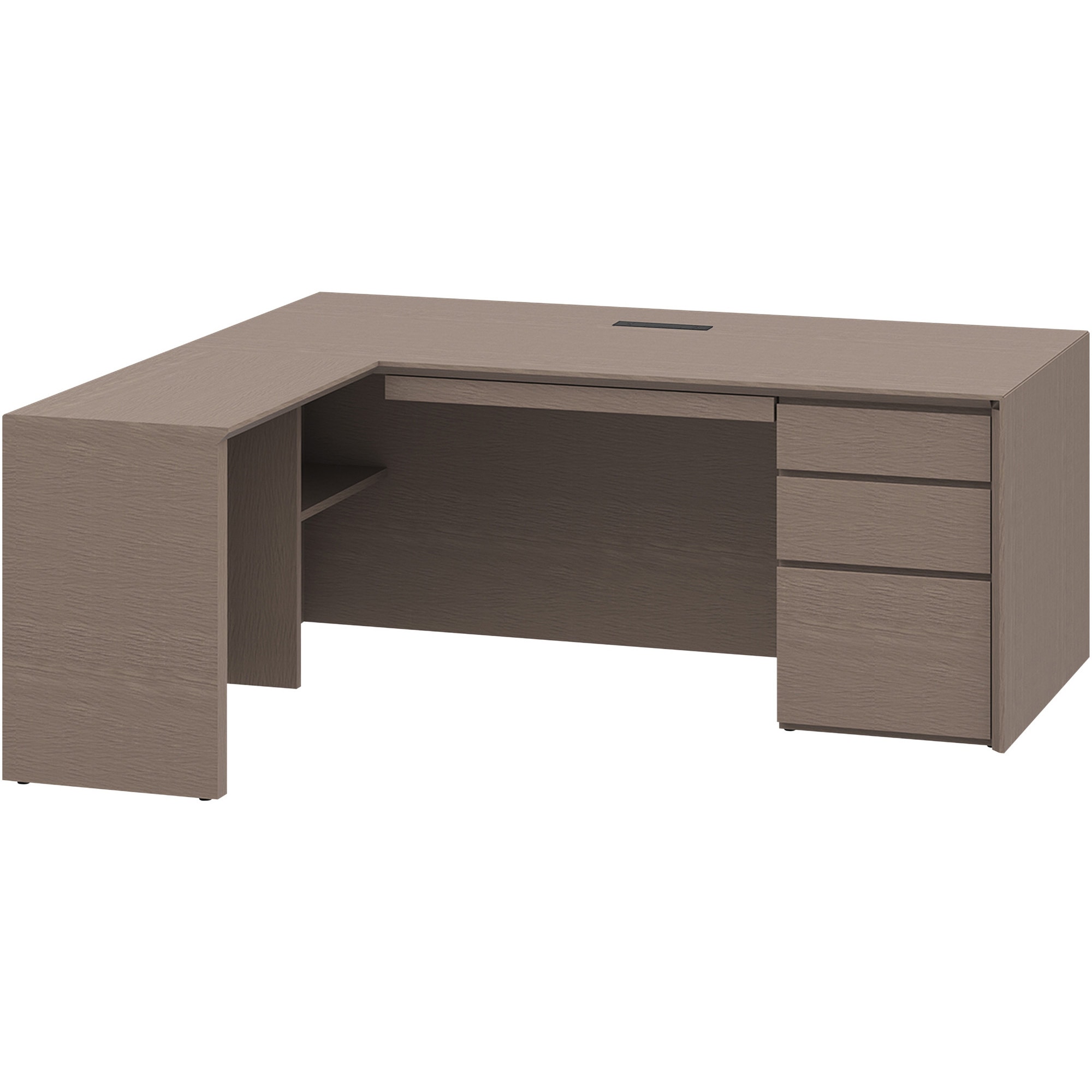 GRA-188CHA-77 グランセンス L型デスク左凸(配線キャップ付)<配送時組立サービス付> イトーキ ホワイト 高さ720mm幅1800mm奥行1650mm  GRA-188CHA-77