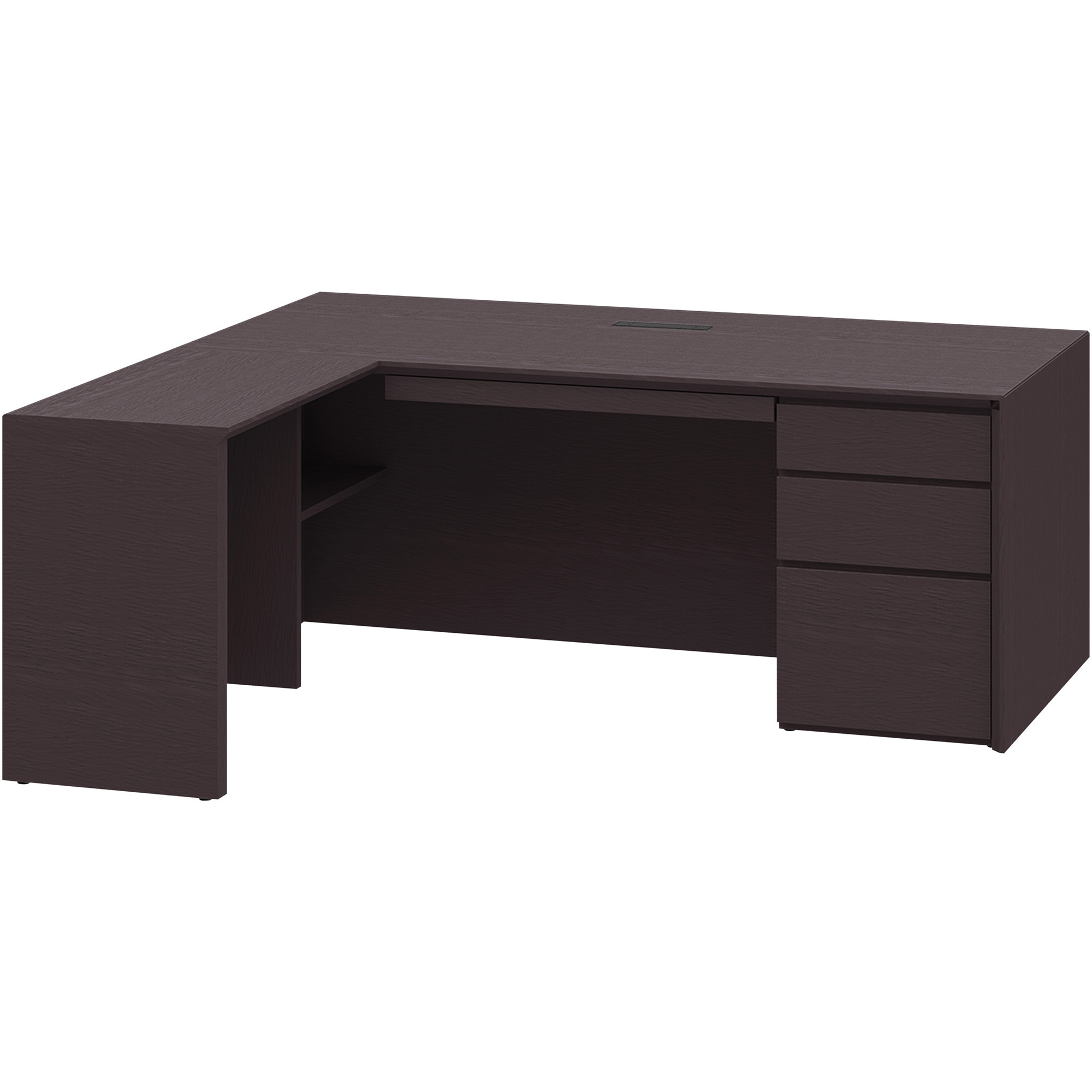 GRA-188CHA-88 グランセンス L型デスク左凸(配線キャップ付)<配送時組立サービス付> イトーキ ホワイト 高さ720mm幅1800mm奥行1650mm  GRA-188CHA-88