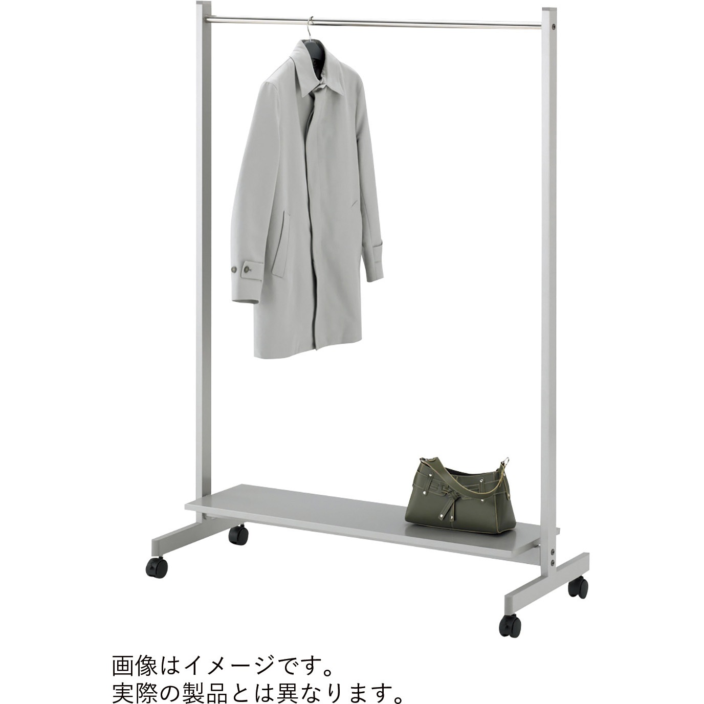 VWH-109TC-T1 コートハンガー スチールフレーム 棚付 キャスター付<配送時組立サービス付> イトーキ ブラック色 高さ1700mm幅900mm奥行500mm  VWH-109TC-T1