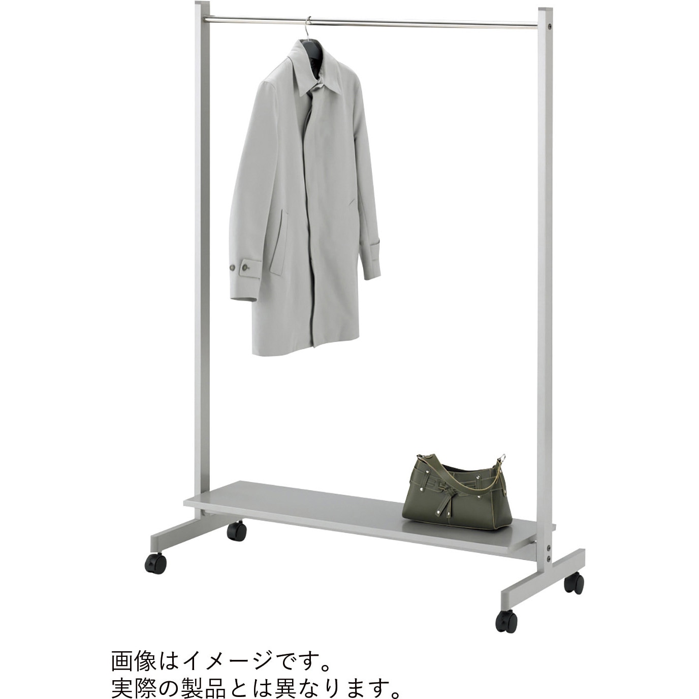 VWH-115TC-W9 コートハンガー スチールフレーム 棚付 キャスター付<配送時組立サービス付> イトーキ ホワイト色 高さ1700mm幅1500mm奥行500mm  VWH-115TC-W9