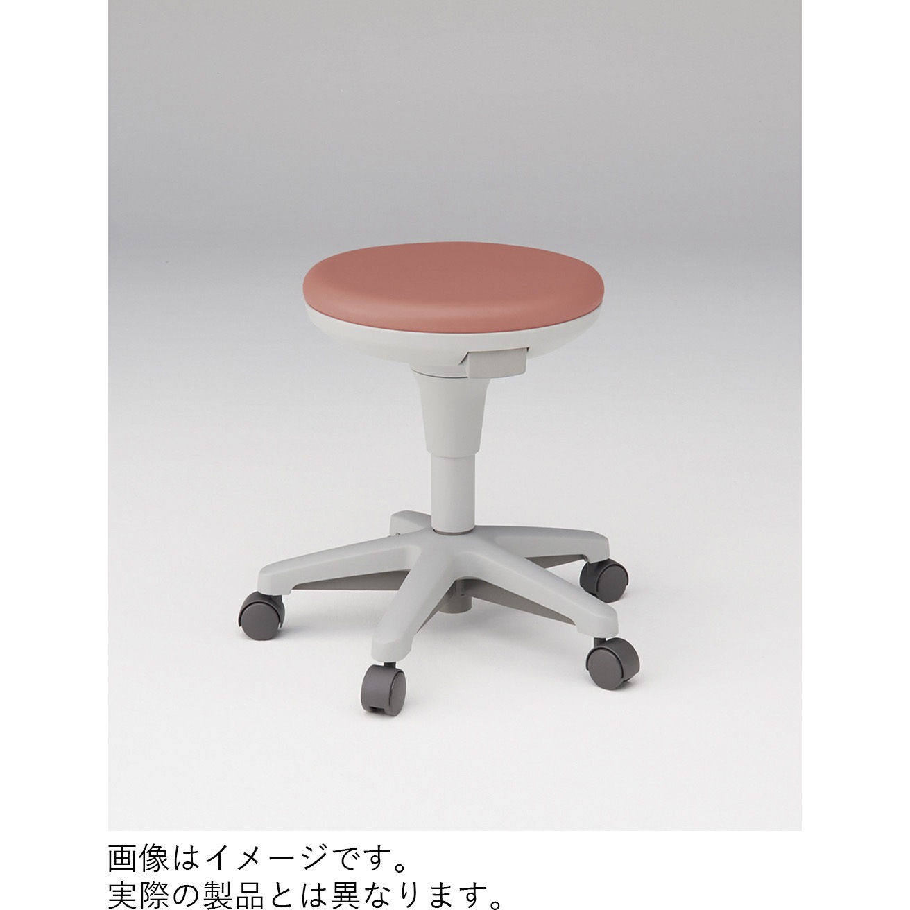 KSK-682DL-M6 サポートスツール2 グライド脚 張地DL<配送時組立サービス付> イトーキ コーラルピンク色 高さ425mm幅510mm奥行500mm  KSK-682DL-M6