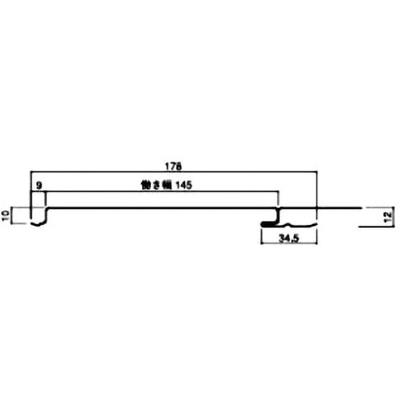 1F 目地なし 【オーダー】ヨドスパン YS型 ヨドコウ 長さ1000
