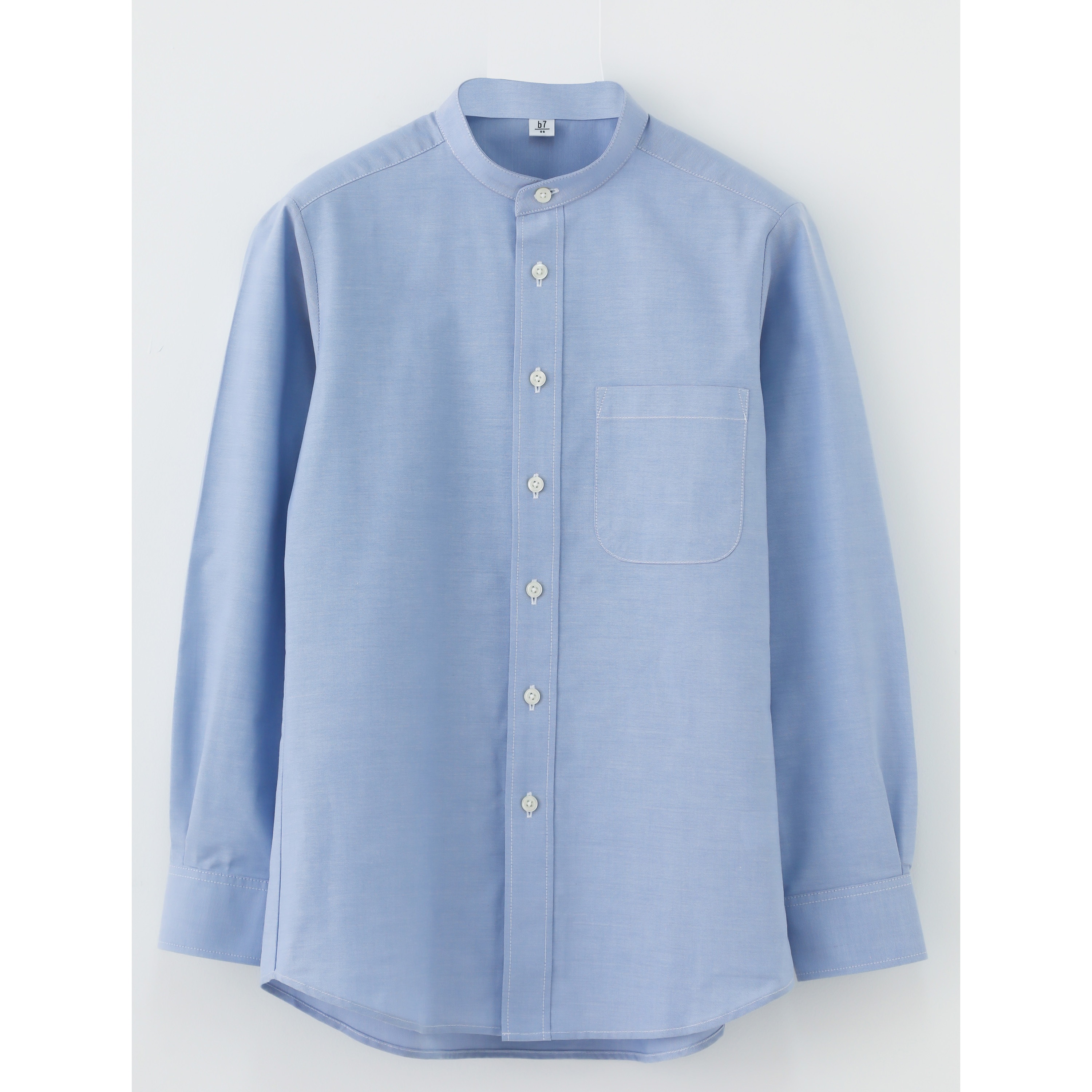 GH7021-3 男女兼用長袖スタンドカラーシャツ セブンユニフォーム