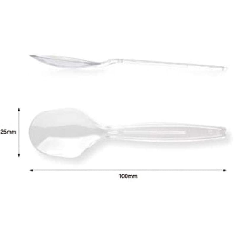 100 バラ スプーン ホウケン産業 透明色 バラ 1000個入