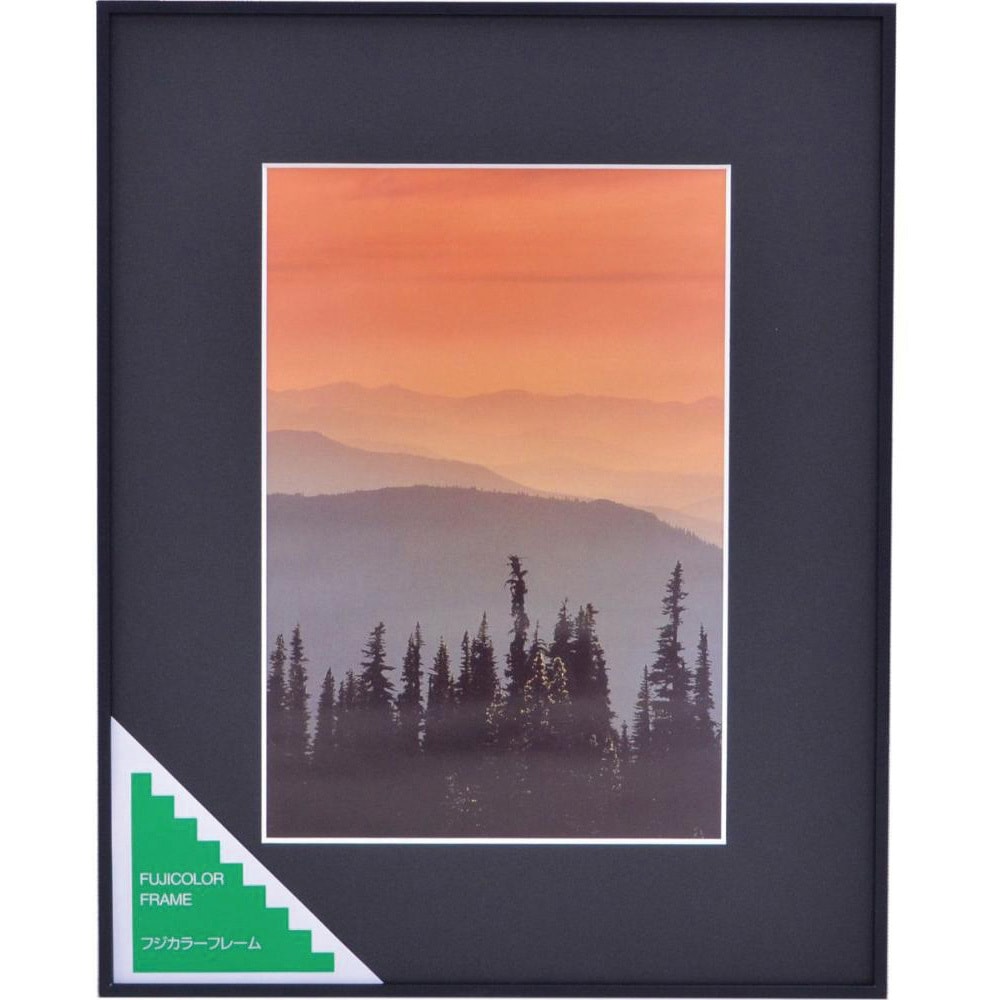A300-W4 アルミ額縁 A300 フジカラー ブラック色 ワイド4切サイズ