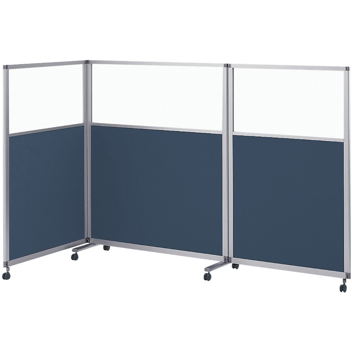 FSK-304CFC-Z5B5 スクリーンパネルKタイプ 3連 樹脂・クロスパネル キャスター付<配送時組立サービス付> イトーキ ホワイト 高さ1450mm  FSK-304CFC-Z5B5