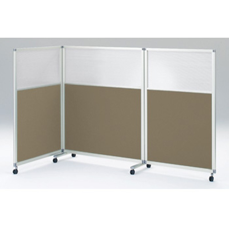 FSK-304CGC-Z5K3 スクリーンパネルKタイプ 3連 樹脂・クロスパネル キャスター付<配送時組立サービス付> イトーキ ホワイト 高さ1450mm  FSK-304CGC-Z5K3 114,900円