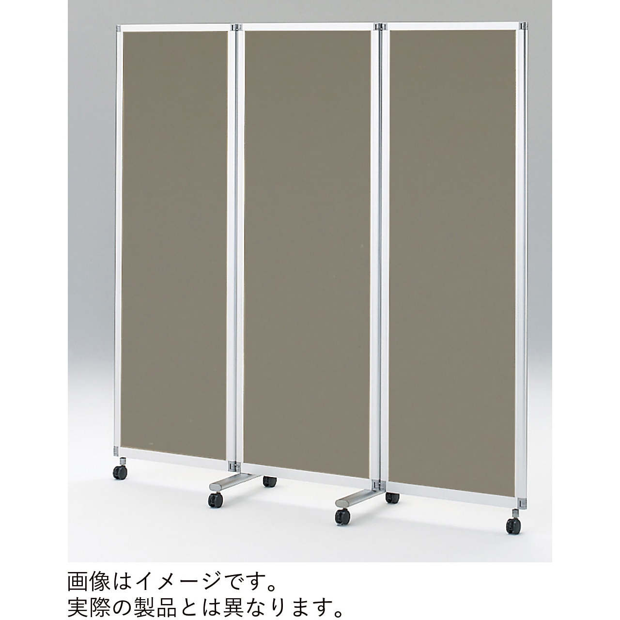 FSK-188AEC-Z5 スクリーンパネルKタイプ 3連樹脂パネル キャスター付<配送時組立サービス付> イトーキ シルバーメタリック色 高さ1800mm  FSK-188AEC-Z5