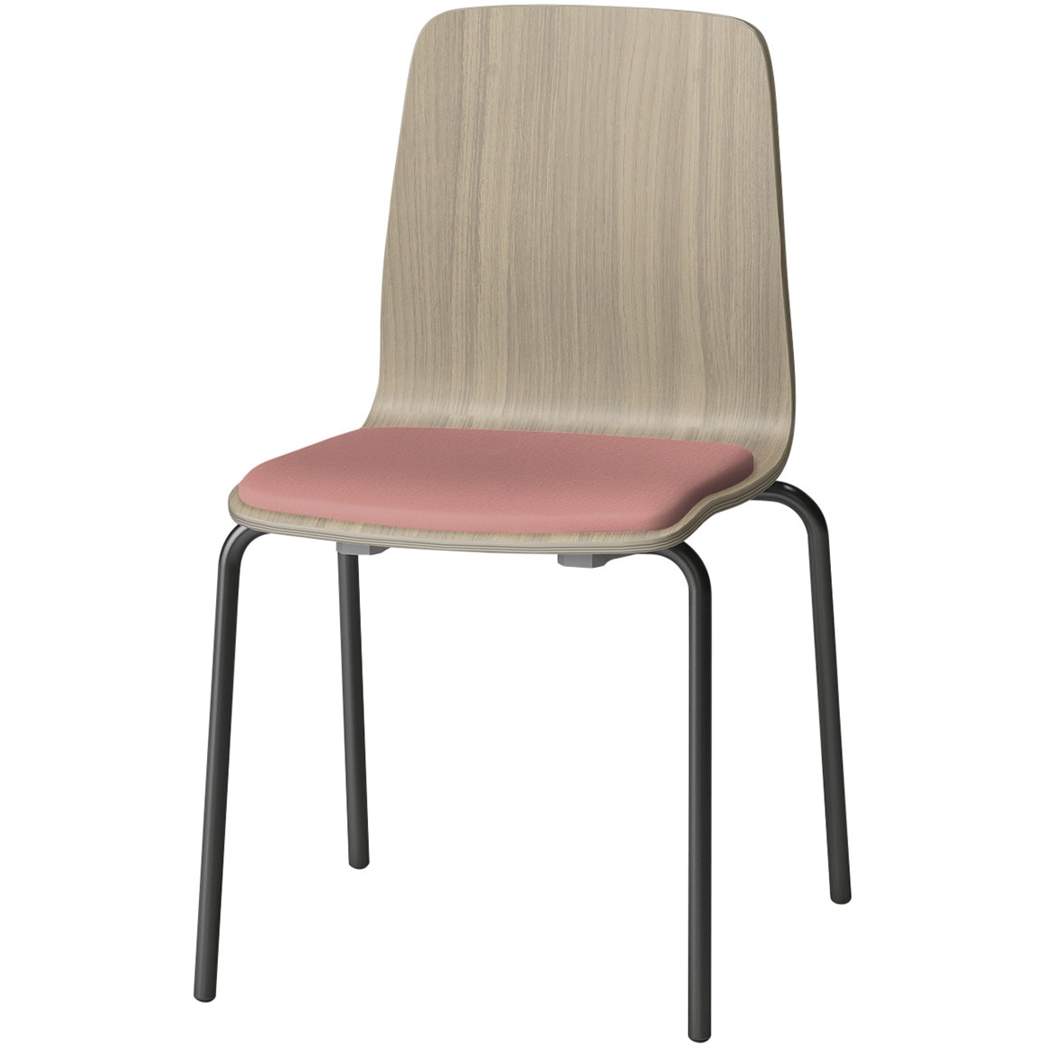 SLC-01S2T171M6 スコーレチェア 4本脚タイプ 座パッドタイプ  張地DL<配送時組立サービス付> イトーキ ホワイト スタッキング3脚 材質スチール塗装仕上脚 高さ786mm幅465mm奥行476mm  SLC-01S2T171M6