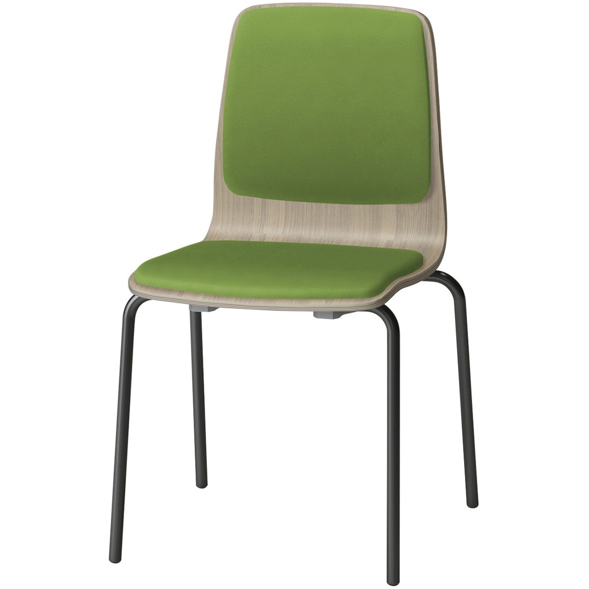 SLC-01P2T171Q6 スコーレチェア 4本脚タイプ 背座パッドタイプ 張地DL<配送時組立サービス付> イトーキ ホワイト スタッキング3脚 材質スチール塗装仕上脚 高さ786mm幅465mm奥行476mm  SLC-01P2T171Q6