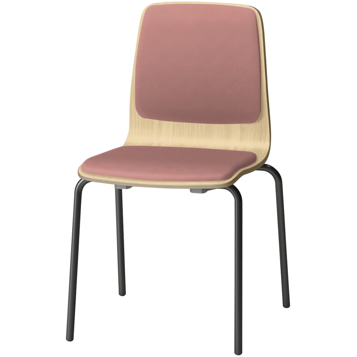 SLC-01P2T192M6 スコーレチェア 4本脚タイプ 背座パッドタイプ 張地DL<配送時組立サービス付> イトーキ ホワイト スタッキング3脚 材質スチール塗装仕上脚 高さ786mm幅465mm奥行476mm  SLC-01P2T192M6