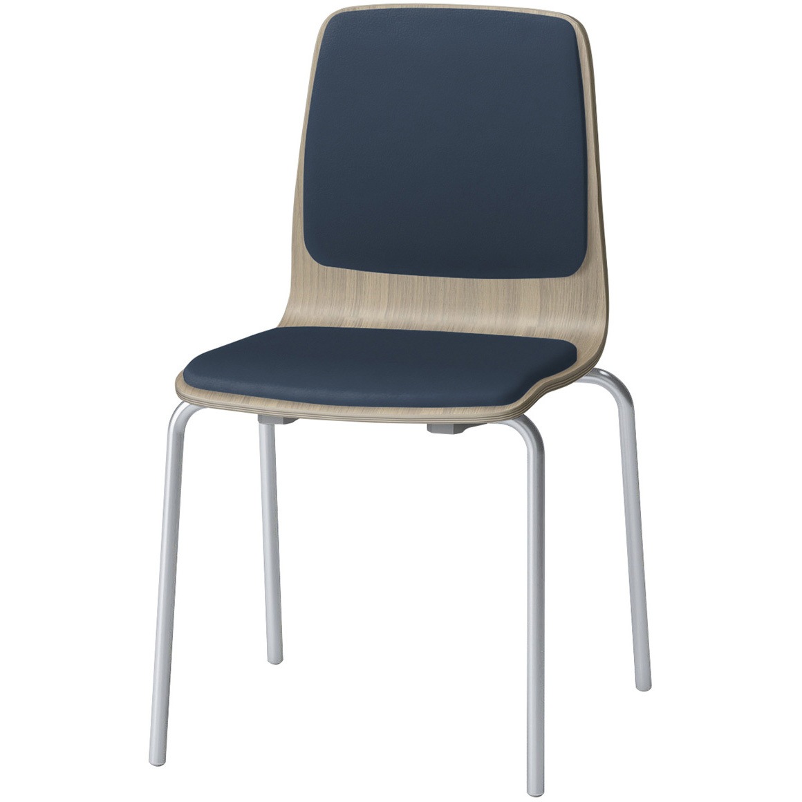 SLC-01P2Z571B1 スコーレチェア 4本脚タイプ 背座パッドタイプ 張地DL<配送時組立サービス付> イトーキ ホワイト スタッキング3脚 材質スチール塗装仕上脚 高さ786mm幅465mm奥行476mm  SLC-01P2Z571B1