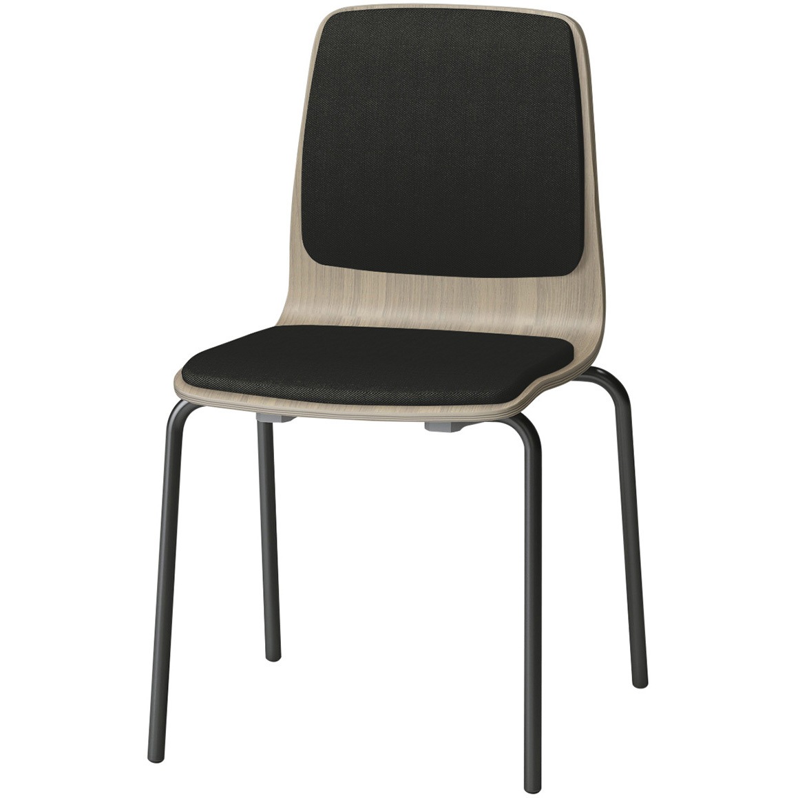 SLC-01P4T171T1 スコーレチェア 4本脚タイプ 背座パッドタイプ 張地PV<配送時組立サービス付> イトーキ ホワイト スタッキング3脚 材質スチール塗装仕上脚 質量6.6kg  SLC-01P4T171T1