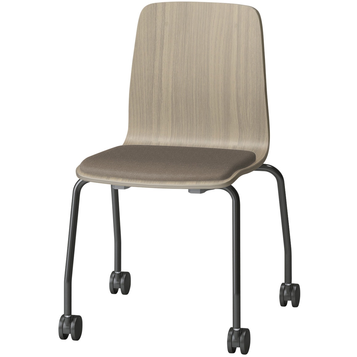 SLC-03S3T171K3 スコーレチェア キャスター脚 座パッドタイプ 張地D<配送時組立サービス付> イトーキ ホワイト スタッキング3脚 材質スチール塗装仕上脚 高さ786mm幅514mm奥行476mm  SLC-03S3T171K3