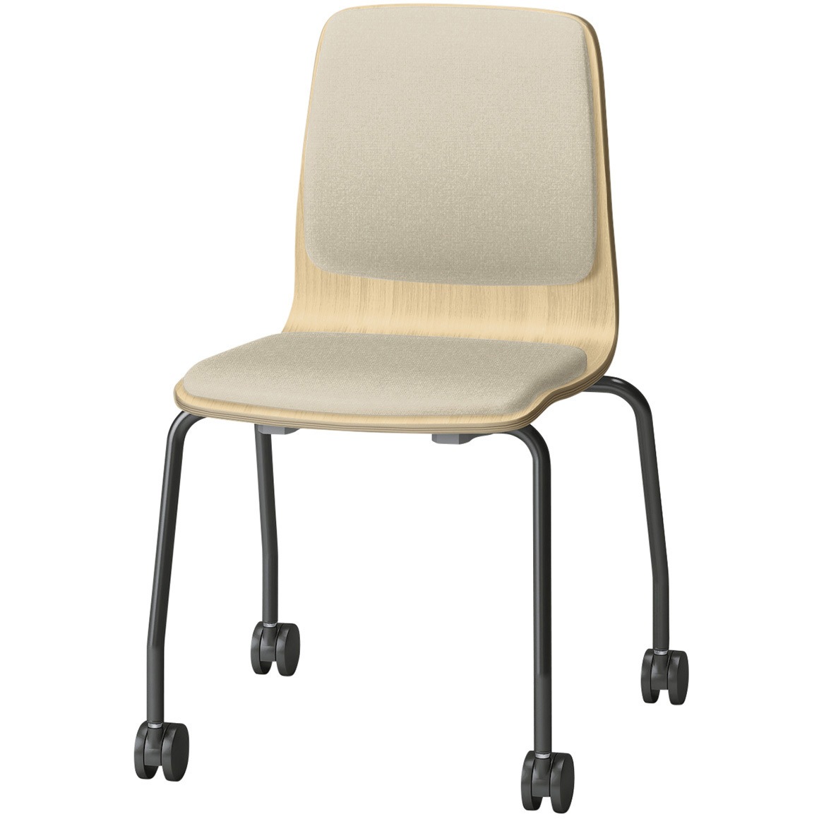 SLC-03P3T192F6 スコーレチェア キャスター脚 背座パッドタイプ 張地D<配送時組立サービス付> イトーキ ホワイト スタッキング3脚 材質スチール塗装仕上脚 高さ786mm幅514mm奥行476mm  SLC-03P3T192F6 29,237円