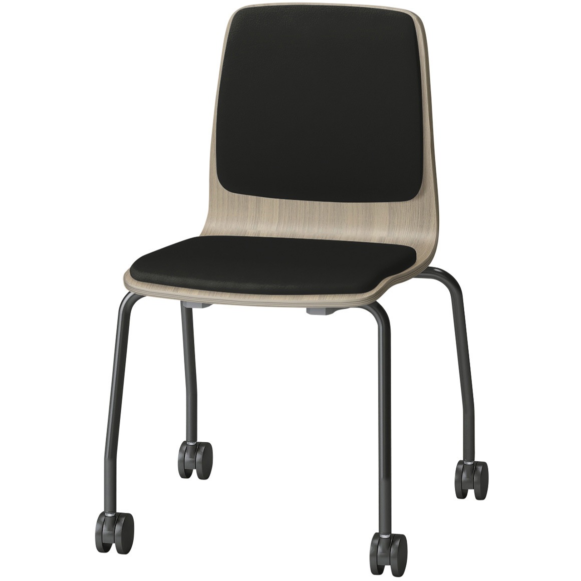 SLC-03P2T171T1 スコーレチェア キャスター脚 背座パッドタイプ 張地DL<配送時組立サービス付> イトーキ ホワイト スタッキング3脚 材質スチール塗装仕上脚 高さ786mm幅514mm奥行476mm  SLC-03P2T171T1椅子