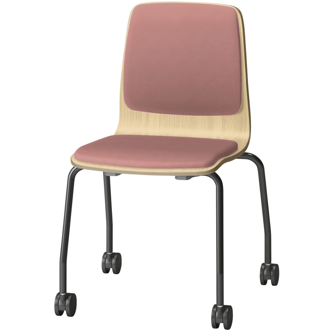 SLC-03P2T192M6 スコーレチェア キャスター脚 背座パッドタイプ 張地DL<配送時組立サービス付> イトーキ ホワイト スタッキング3脚 材質スチール塗装仕上脚 高さ786mm幅514mm奥行476mm  SLC-03P2T192M6