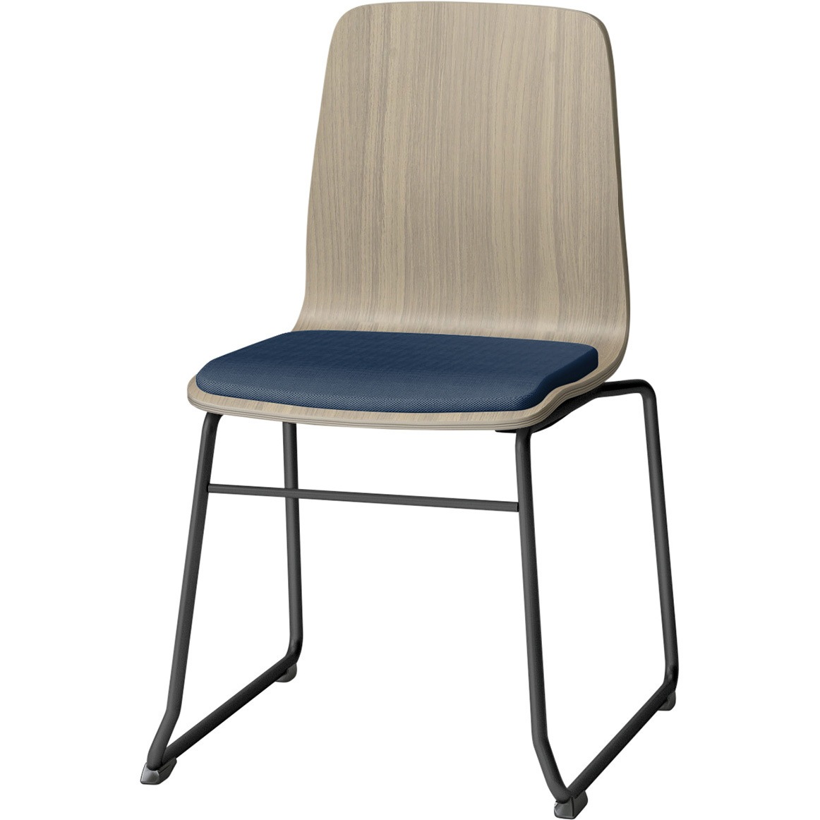 SLC-02S4T171B2 スコーレチェア ループ脚 座パッドタイプ   張地PV<配送時組立サービス付> イトーキ ホワイト スタッキング3脚 材質スチール塗装仕上脚 質量7kg  SLC-02S4T171B2椅子