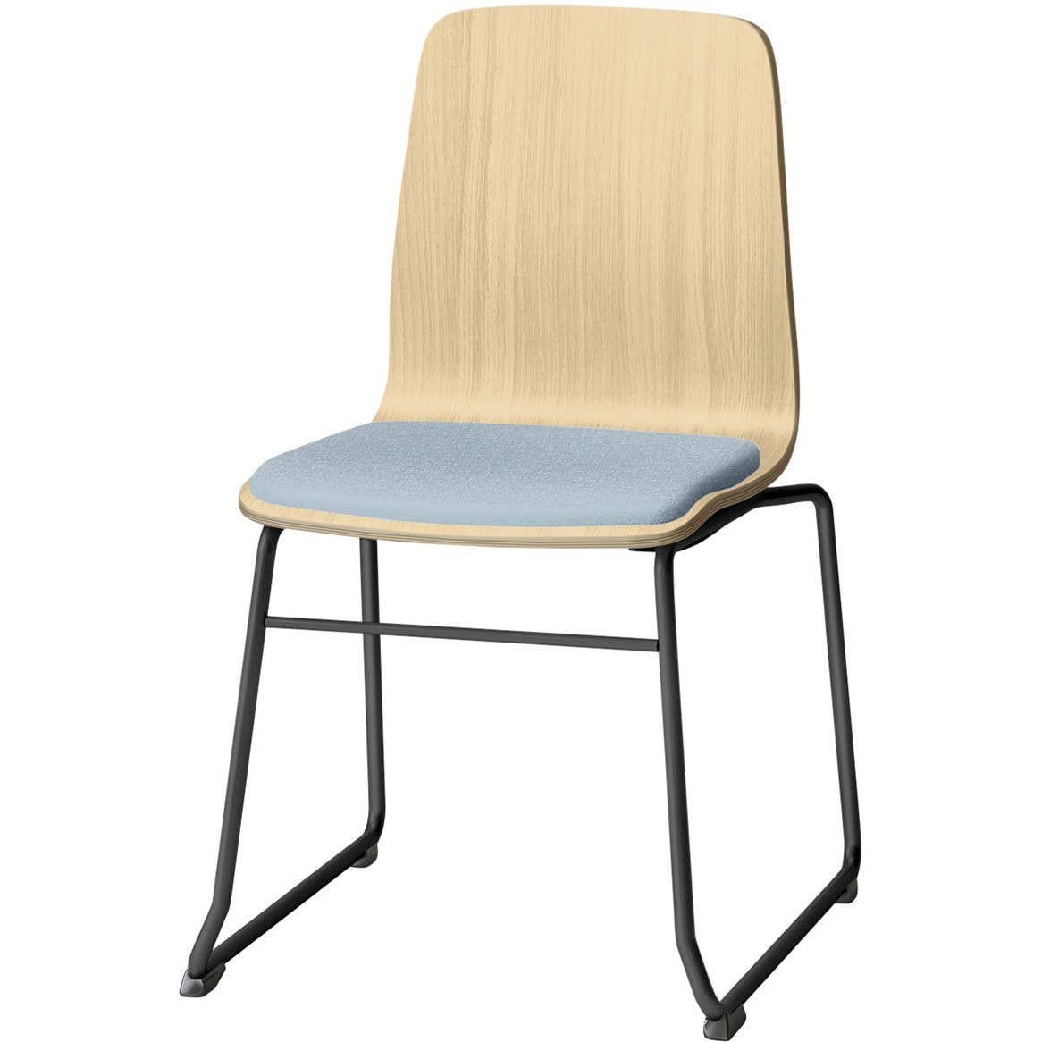 SLC-02S3T192B6 スコーレチェア ループ脚 座パッドタイプ 張地D<配送時組立サービス付> イトーキ ホワイト スタッキング3脚 材質スチール塗装仕上脚 高さ787mm幅472mm奥行517mm  SLC-02S3T192B6