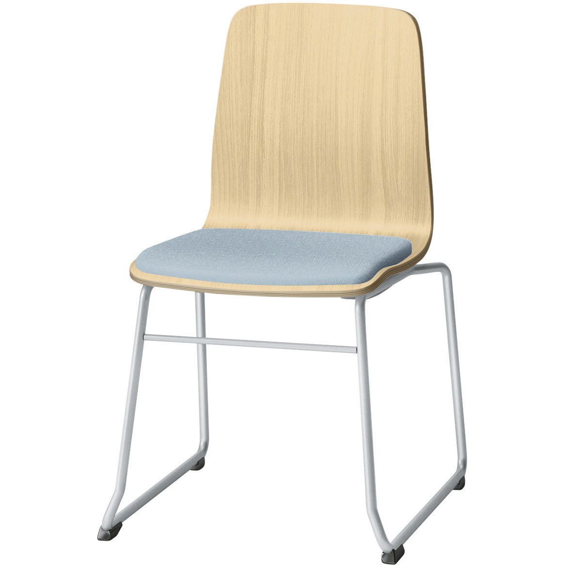 SLC-02S3Z592B6 スコーレチェア ループ脚 座パッドタイプ 張地D<配送時組立サービス付> イトーキ ホワイト スタッキング3脚 材質スチール塗装仕上脚 高さ787mm幅472mm奥行517mm  SLC-02S3Z592B6 27,365円