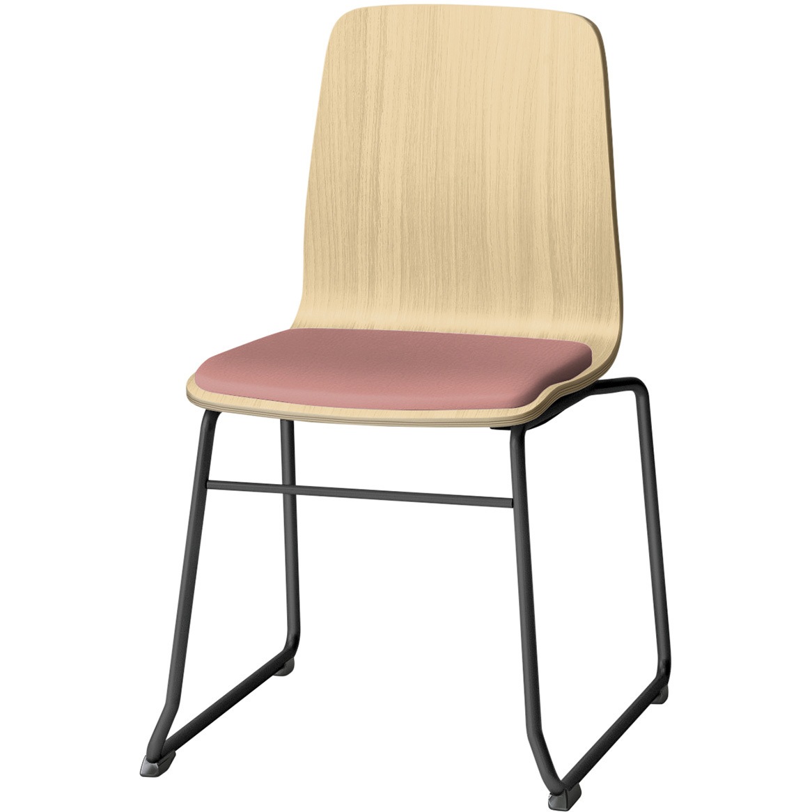 SLC-02S2T192M6 スコーレチェア ループ脚 座パッドタイプ 張地DL<配送時組立サービス付> イトーキ ホワイト スタッキング3脚 材質スチール塗装仕上脚 高さ787mm幅472mm奥行517mm  SLC-02S2T192M6