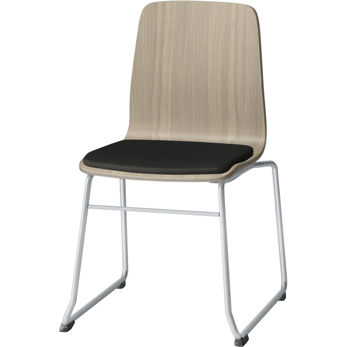 SLC-02S2Z571T1 スコーレチェア ループ脚 座パッドタイプ 張地DL<配送時組立サービス付> イトーキ ホワイト スタッキング3脚 材質スチール塗装仕上脚 高さ787mm幅472mm奥行517mm  SLC-02S2Z571T1