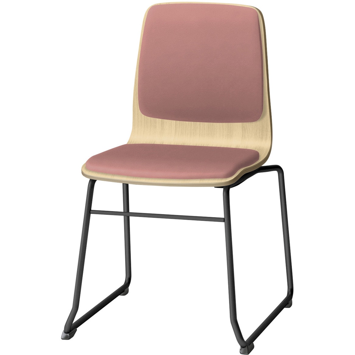 SLC-02P2T192M6 スコーレチェア ループ脚 背座パッドタイプ 張地DL<配送時組立サービス付> イトーキ ホワイト スタッキング3脚 材質スチール塗装仕上脚 高さ787mm幅472mm奥行517mm  SLC-02P2T192M6