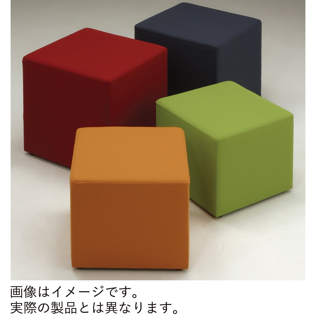 PLK-44PS-A3 スツール サイコロタイプ W400<配送時組立サービス付> イトーキ ストロングブルー色 高さ430mm  PLK-44PS-A3