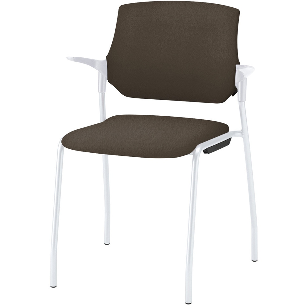 KLC-545DK-WWK1 ステンザチェア クロスバック<配送時組立サービス付> イトーキ ホワイト 質量5.1kg 高さ775mm幅585mm奥行545mm  KLC-545DK-WWK1