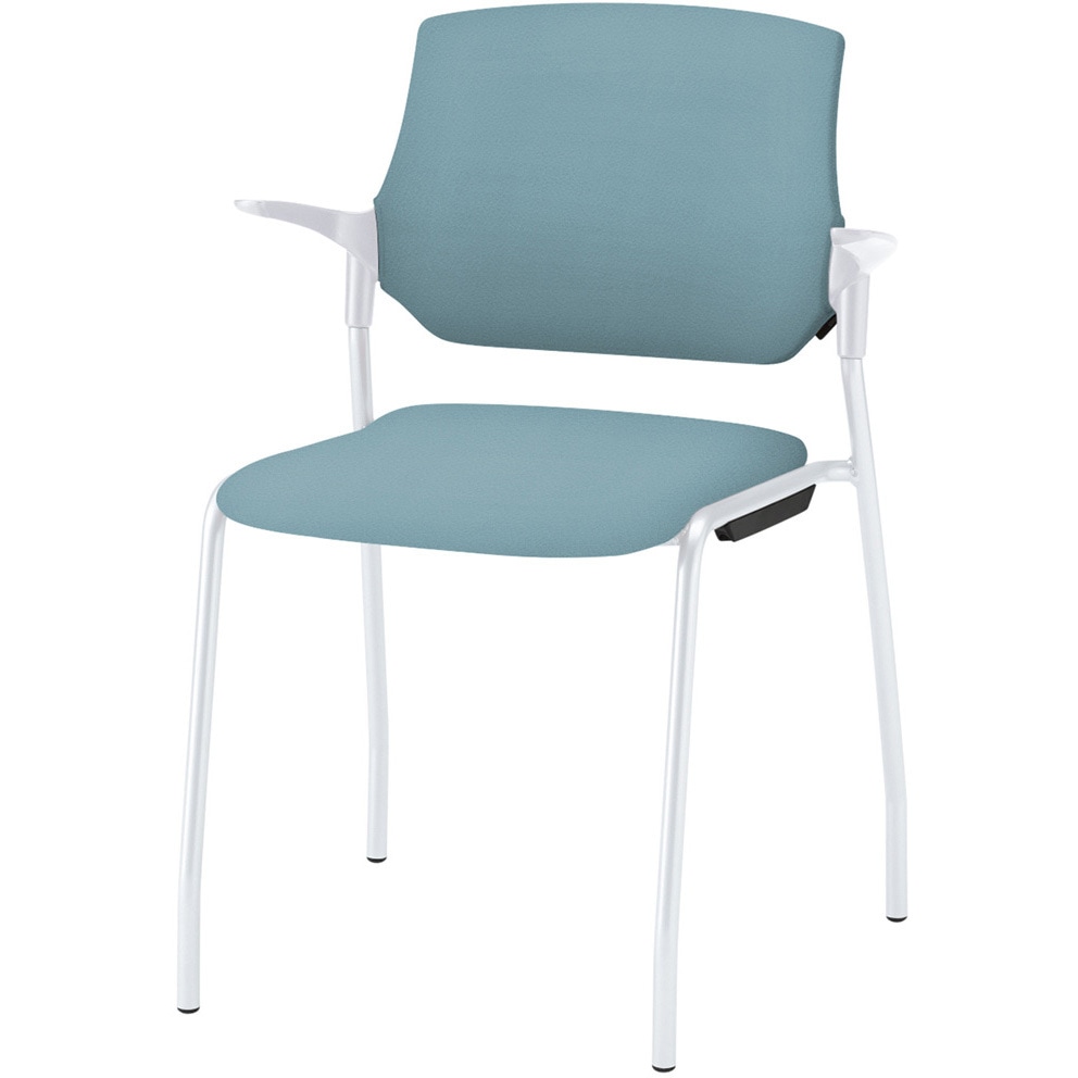 KLC-545DK-WWS4 ステンザチェア クロスバック<配送時組立サービス付> イトーキ ホワイト 質量5.1kg 高さ775mm幅585mm奥行545mm  KLC-545DK-WWS4