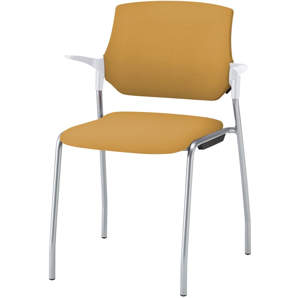 KLC-545DK-ZWY8 ステンザチェア クロスバック<配送時組立サービス付> イトーキ ホワイト 質量5.1kg 高さ775mm幅585mm奥行545mm  KLC-545DK-ZWY8