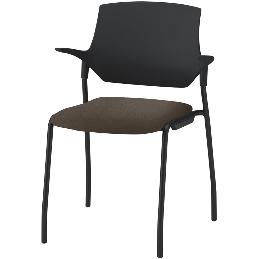 KLC-535DK-TTK1 ステンザチェア 樹脂バック<配送時組立サービス付> イトーキ ホワイト 質量5.1kg 高さ775mm幅585mm奥行545mm  KLC-535DK-TTK1