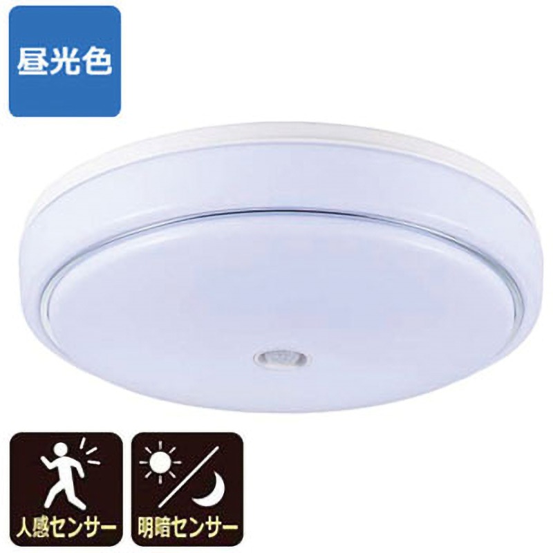 LT-Y18D-G-PIR 人感・明暗センサー付 LED内玄関灯 オーム電機 昼光色 調光不可 消費電力18W 直径308mm  LT-Y18D-G-PIR