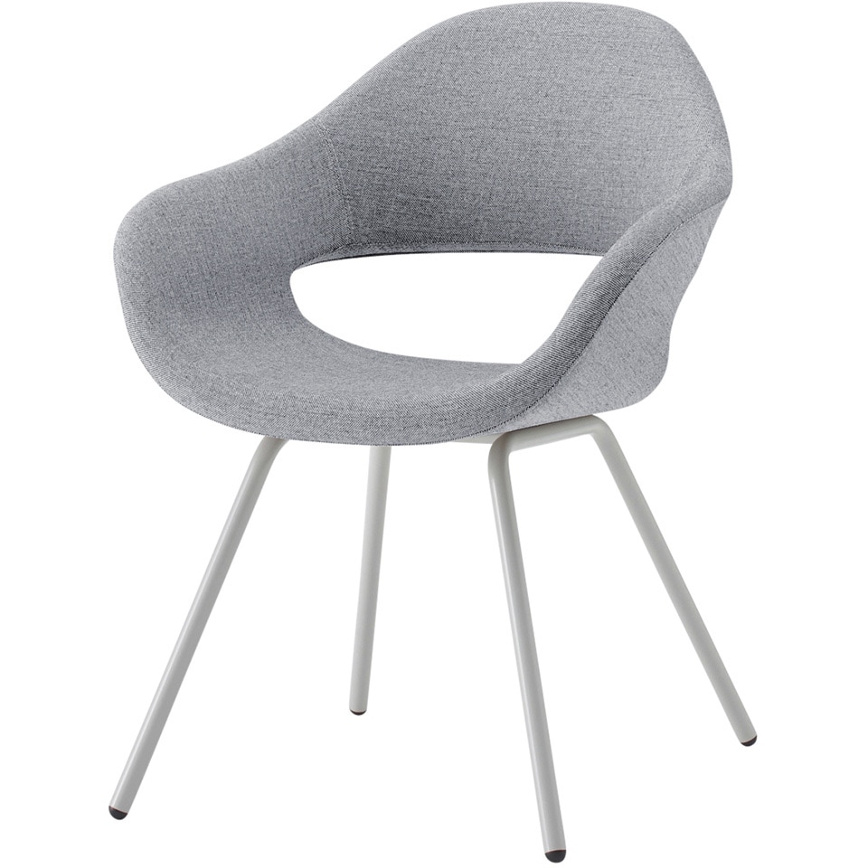 KLF-115C1-GT6 ノキチェア 4本脚<配送時組立サービス付> イトーキ 材質スチール塗装仕上脚 ライトグレー 高さ820mm幅630mm奥行610mm  KLF-115C1-GT6