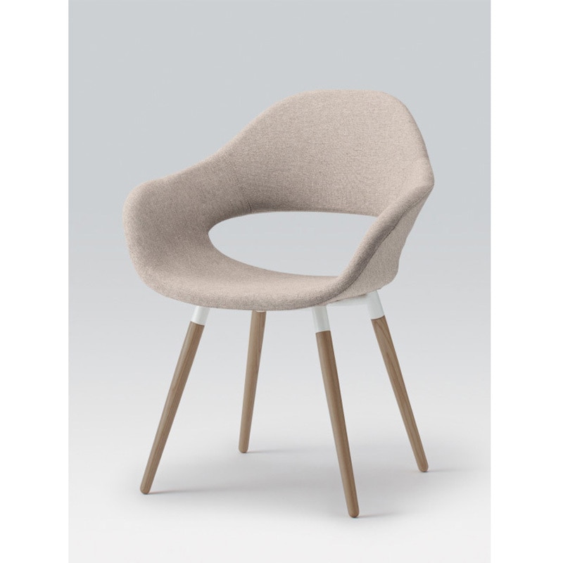 KLF-155C-BP3 ノキチェア 4本脚(木脚)<配送時組立サービス付> イトーキ 材質スチール塗装仕上脚 ブラック 高さ820mm幅630mm奥行590mm  KLF-155C-BP3