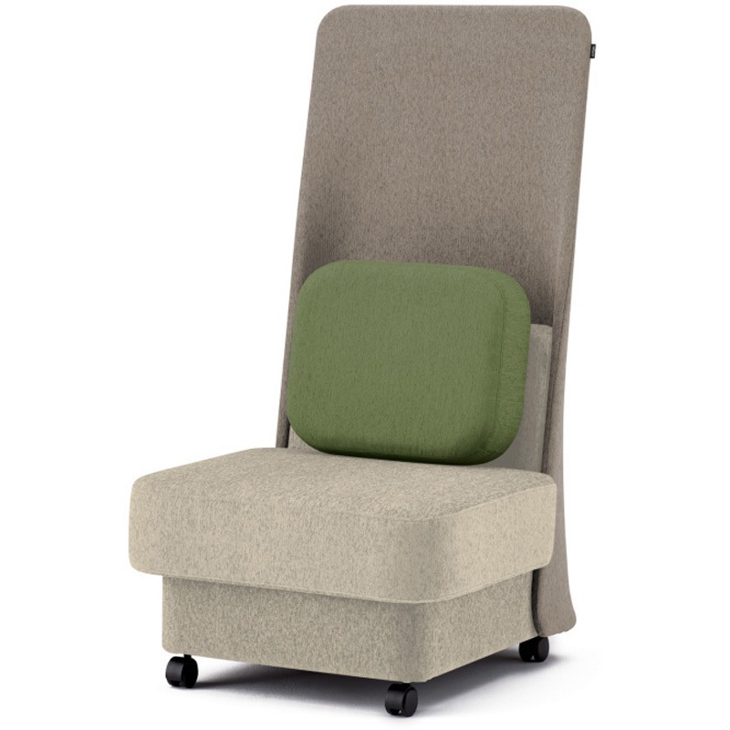 LMC-07HSC-F6Q3 ピナモ 1シーターソファ アームレス ハイバック<配送時組立サービス付> イトーキ 高さ1330mm幅675mm奥行765mm  LMC-07HSC-F6Q3