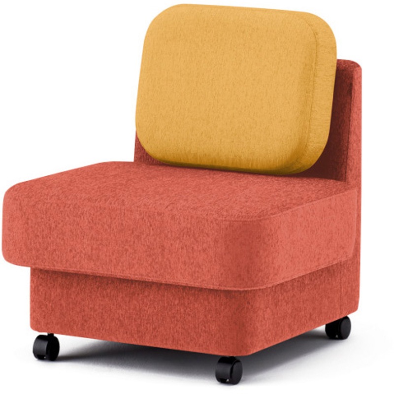 LMC-07LSC-D3Y5 ピナモ 1シーターソファ アームレス ローバック<配送時組立サービス付> イトーキ 高さ810mm幅675mm奥行740mm  LMC-07LSC-D3Y5 82,390円