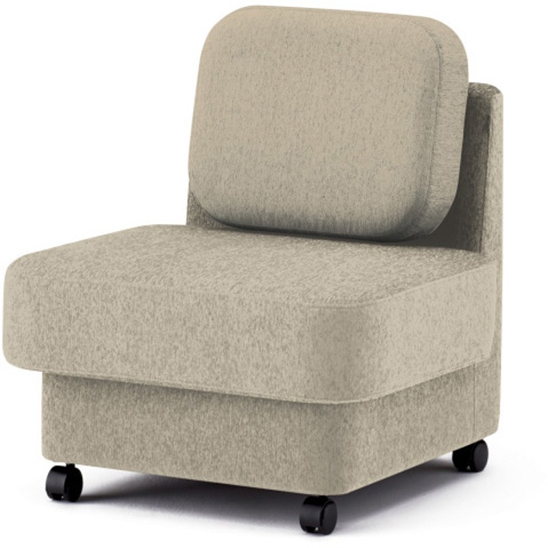 LMC-07LSC-F6F6 ピナモ 1シーターソファ アームレス ローバック<配送時組立サービス付> イトーキ 高さ810mm幅675mm奥行740mm  LMC-07LSC-F6F6