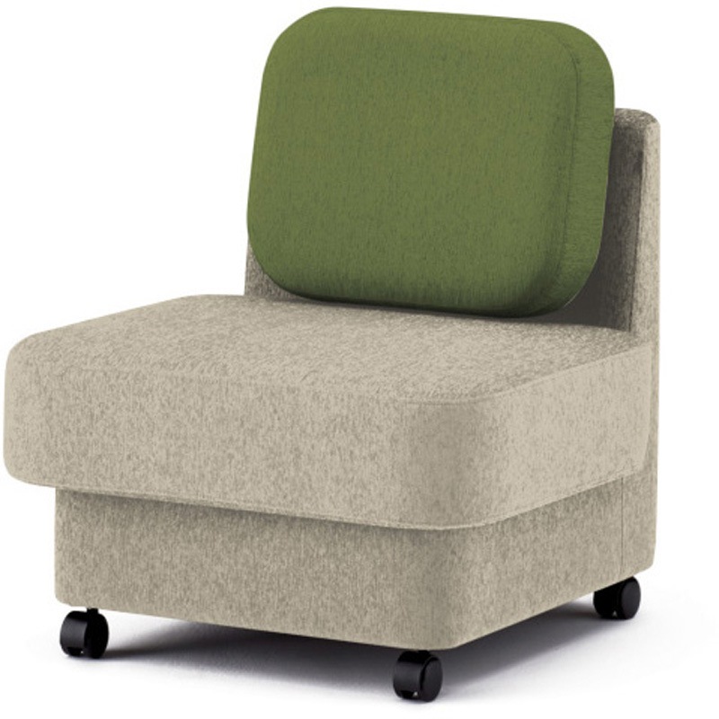 LMC-07LSC-F6Q3 ピナモ 1シーターソファ アームレス ローバック<配送時組立サービス付> イトーキ 高さ810mm幅675mm奥行740mm  LMC-07LSC-F6Q3