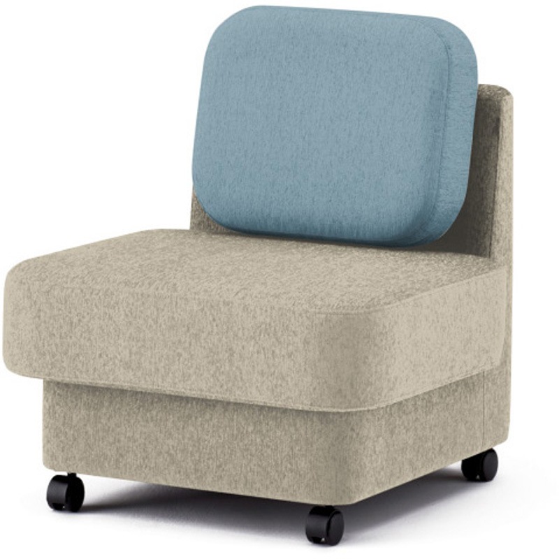 LMC-07LSC-F6S5 ピナモ 1シーターソファ アームレス ローバック<配送時組立サービス付> イトーキ 高さ810mm幅675mm奥行740mm  LMC-07LSC-F6S5