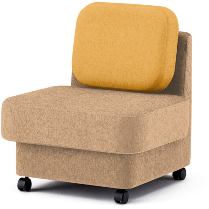 LMC-07LSC-Y6Y5 ピナモ 1シーターソファ アームレス ローバック<配送時組立サービス付> イトーキ 高さ810mm幅675mm奥行740mm  LMC-07LSC-Y6Y5