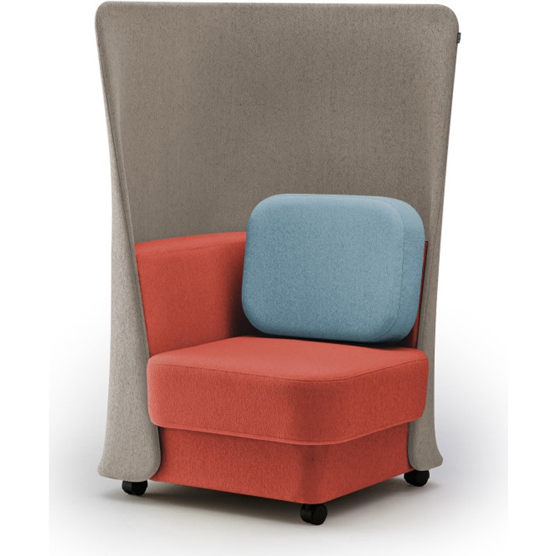 LMC-07HCC-D3S5 ピナモ 1シーターソファ ハイバック<配送時組立サービス付> イトーキ 高さ1330mm幅765mm奥行765mm  LMC-07HCC-D3S5