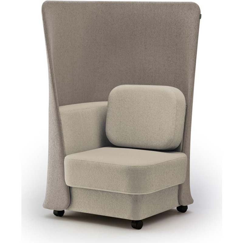 LMC-07HCC-F6F6 ピナモ 1シーターソファ ハイバック<配送時組立サービス付> イトーキ 高さ1330mm幅765mm奥行765mm  LMC-07HCC-F6F6