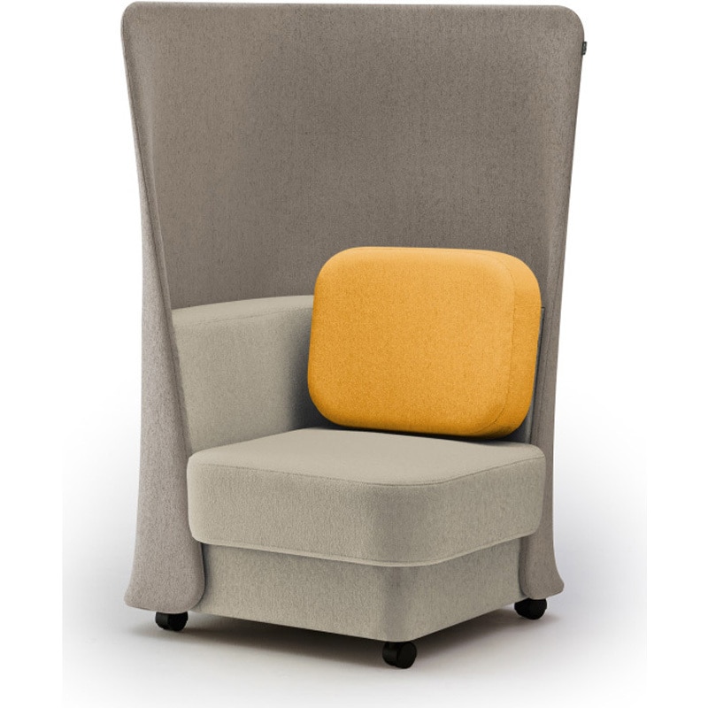 LMC-07HCC-F6Y5 ピナモ 1シーターソファ ハイバック<配送時組立サービス付> イトーキ 高さ1330mm幅765mm奥行765mm  LMC-07HCC-F6Y5